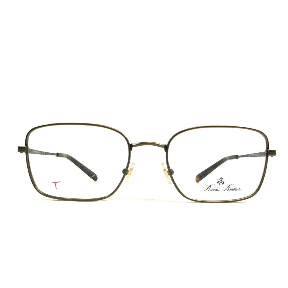 Brooks Brothers Eyeglasses Frames BB1102 1020 Antique Bronze Wire Rim 56-20-145